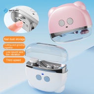 Au 3 Speed Baby Nail Clipper Baby Nail Trimming Machine Rechargeable Electric Nail Clipper with Led 