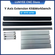 LUNYEE CNC Y Axis Extension Upgrade Kit 3040 T-Slot Aluminum Extension Compatible with CNC 3018 PRO 