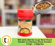 (HÀNG ÚC) Bột Gia Vị Gà Và Bò Từ Nguyên Liệu Thịt Thật CONTINENTAL Classic Chicken & Beef Stock Powd