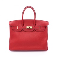 【二手】愛馬仕 Birkin 35 Rouge Vif 手提包，Rouge Vif，其他，Birkin 35 Rouge Vif，女士，二手 B