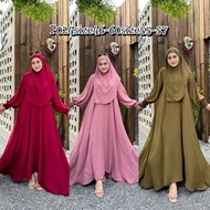 HOT ABAYA🔥JUBAH ABAYA WITH KHIMAR EXCLUSIVE/KHIMAR SET ABAYA/SET ABAYA MUSLIMAH IRONLESS SEKALI TUDU