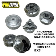 EX5 HP/LC4S/Y125ZR/NVX155 CHROME HUB F/R SET PROTAPER SIAP BEARING