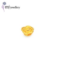 MJ Jewellery 3D 999.9/24K Pure Gold Rose Charm B636