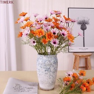 TIMERK Artificial Daisy Flowers, Long Branch Natural Simulation Silk Small Daisy Flowers, Reusable M