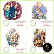 Keychain, Standee, Anime Dungeon in Dungeon Meshi Marcille Glass Painting for Study and Work Desk De