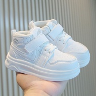 Children White School Tennis Shoes New High-top Causal Boys Girls Sneakers Fashion New Versatile Kid