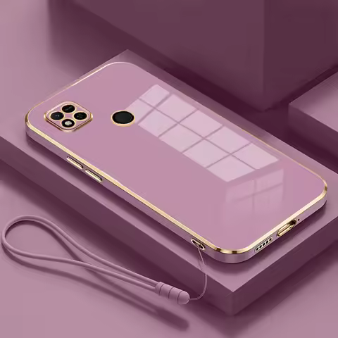 For Xiaomi Redmi 9C Case Redmi 9C NFC Phone Case Redmi 10A Case M2006C3MG M2006C3MT Luxury Square Pl