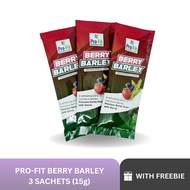 Trial pack 3 sachet Profit Berry Barley - Original Premium Barley Drink. Barley Grass Powder with Stevia anti aging helps boost immunity to prevent virus green BARLEY Juice Drink | herbal and pure organic green barley powder juice drink | FDA APPROVED |