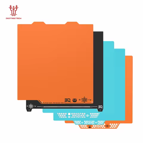 BIQU Panda Build Plate CryoGrip Pro Glacier Spring Steel Double Sided Textured for BambuLab P1P P1S 