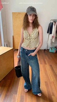 CASA PROJECTS - (Pre-Order) Metal beaded jeans