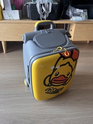 B.Duck 兒童可坐行李箱 登機箱
