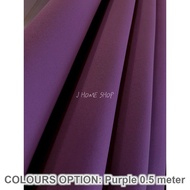 Kain Langsir / Curtain Blackout 80-90% Lebar 59inch / 150cm (05meter/unit)(kain Sahaja) - Polyester - [multiple options]