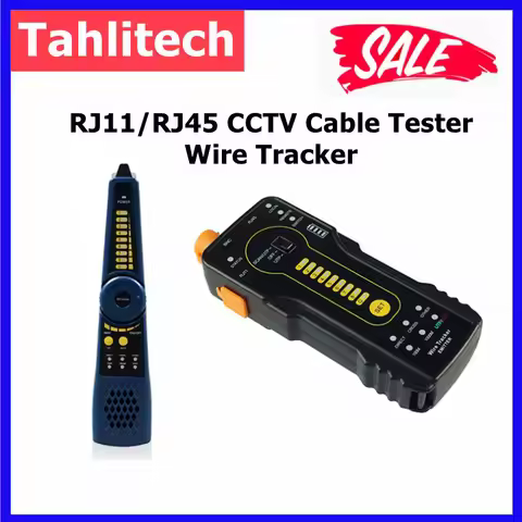 Tahlitech CT-66 Network Cable Tester RJ45 RJ11 Cable Tracker CCTV Cable Tester PoE Switch Live Traci