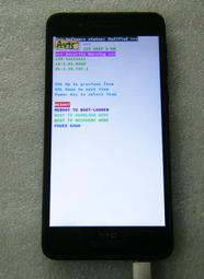 【故障機 零件機】HTC D728X 可開機 無法進入主畫面(圖一) 液晶正常 觸控板不知好壞 (A495) ***