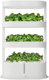 Garden Hydroponic Growing System 48 Pods Hydroponics Tower, Plant Germination Kit Aeroponics Growing Kit with LED Grow Light &amp; Automatic Watering, Smart Garden Planter Aquaponics Planting System
