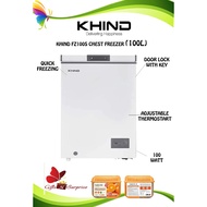 Khind 100L Chest Freezer FZ100S 5 Year Warranty MOTOR
