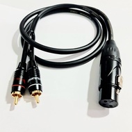 Canon female jack with 2 lotus heads (AV) Nakamichi - High quality imported goods (AV jack made of p