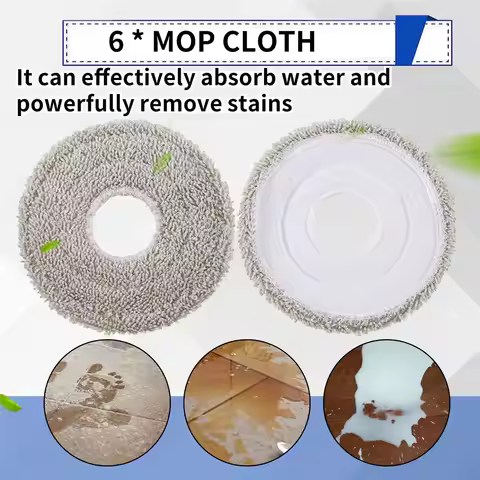 AT59 Accessories for Xiaomi X20 Max / X20 Pro Robot Vacuum Cleaner, Dust Bags Mop Pad Main Brush Sid