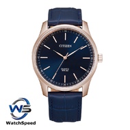 Citizen BH5003-00L Analog  Quartz Classic Blue Dial Blue Leather Strap Men's Watch