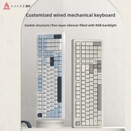 AJAZZ AK980 Mechanical Keyboard Factory Prelubed Game Office Esports Student Laptop Wired Customized