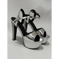 High heels 15cm glossy glitter