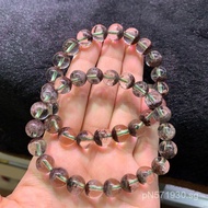 Beauty Crystal Green Phantom Landscape of the Treasure Basin Natural Bracelet Red Leather Wholesale 