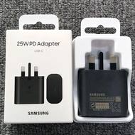 Original Samsung 25W 3.0 Fast Charging Power Adapter UK Plug Wall Charger with 3A USB C To Type C Ca