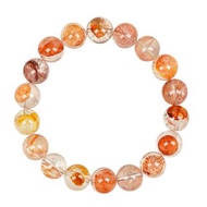 【正佳珠寶】膠花水晶 高品錦鯉膠花水晶 10.8-11.3mm 膠花手珠