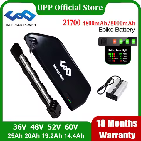 Original 21700 EBike Battery 48V 52V 19.2Ah 20Ah 60V 36V 24Ah Tes-la L-G Electric Bicycle Bateria fo