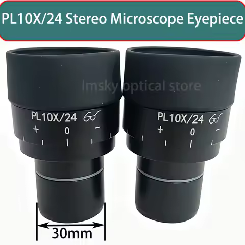 Stereo Microscope PL10X Wide Angle Eyepiece Diopter Adjustable High Eye Point 30mm For Olympus Nikon