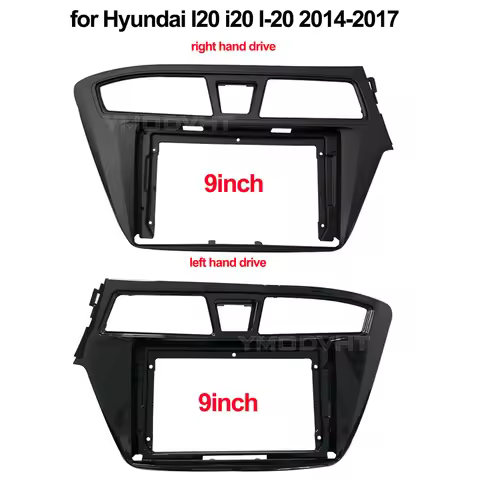 9inch Car Radio Fascia for Hyundai I20 i20 I-20 2014-2017 DVD Stereo Frame Plate Mounting Dash Insta