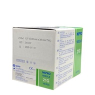 NIPRO NEEDLE 21G X 1in (25mm) 100PCS/BOX