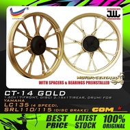RIM MOTOSIKAL COMSTAR SPORT RIMS CT-14 1.60X17(DISC,F) 2.15X17(DRUM,R) YAMAHA LC135 4S,LAGENDA SRL11