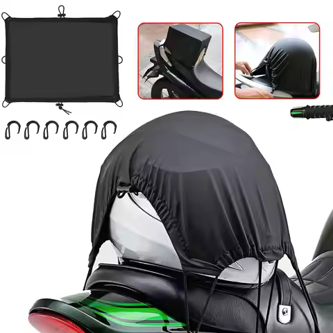 Waterproof Elastic Motorcycle Luggage Cover Cargo Net Helmet With Cover Oil Motorcycle Accessories T