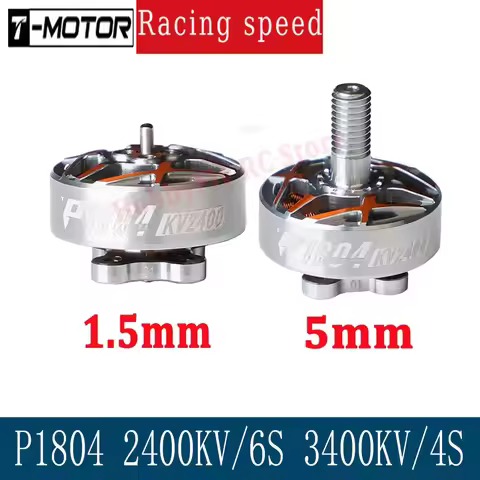 T-MOTOR P1804 KV3400 4S 2400KV 6S Brushless Motor 1.5mm 5mm Shaft for FPV Freestyle 3-4inch Toothpic