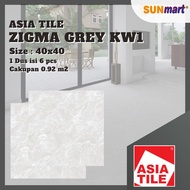 KERAMIK ASIA TILE ZIGMA GREY 40X40