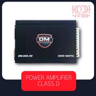 [สินค้าพร้อมส่ง!!] เพาเวอร์แอมป์ คลาส D 4 ชาแนล DM Hi Power รุ่น DM-600.4D ไส้ในแน่น ระบบมอสเฟต ขับกลางแหลมได้เป็นชุด คุณภาพอย่างพุ่ง