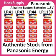 [2,4,6,8,10pcs] Panasonic LR41 LR43 LR44 LR1130 Alkaline Battery 1.5V Button [FAST SHIP OUT]