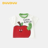 baju ootd budak lelaki baju budak lelaki kemeja budak lelaki DUUUDUU Red Apple and Caterpillar 2025 