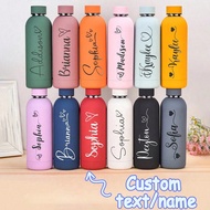 1pc Personalized 17oz Vacation Tumbler, Customized Text Stainless Steel Vacuum Insulated Water Bottl