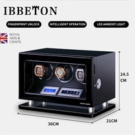 IBBETON Fingerprint Unlock Automatic Watch Winder Watch Wtorage Box Metal Pillar Base 3 4 6 9 12 24