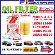 FIS Oil Filter Toyota Mark-X GRX120 FJ Cruiser Lexus LS460 GS300 04152-YZZA5 Penapis Minyak Hitam Ke