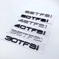 Original 3D Sticker 30 35 40 45 50 TFSI Logo Car Tail Emblem Badge Trunk Decal For Audi A3 A4 A5 A6 