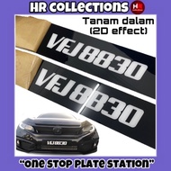 Plate tanam dalam (2D) kereta / plate tanam kereta papan petak / tanam kereta papan memanjang