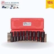 MATA GTools Impact Socket Extension Bits 10 Pcs Size 8-24 MM