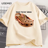 S-5XL The Crock Dwayne Johnson Grpahic T Shirts for Men Women Funny Meme Joke Humor Summer T Shirt H