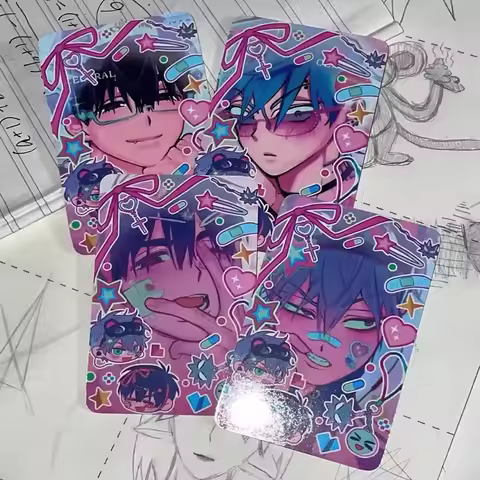 Alien Stage Anime Card Ivan Till 3inch Small Card Collection Couples Freinds Waterproof Bookmark Col