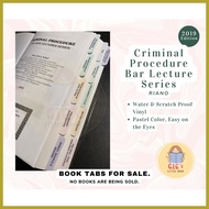 ♧ ♥ ▽ Criminal Procedure Bar Lecture Series by Riano 2019 Edition REX Books Book Tabs Labels Sticke