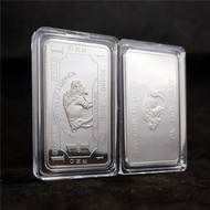 American Bison Commemorative Silver Bar 1 oz Silver-Plated Commemorative Coin German Commemorative S