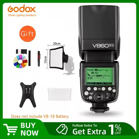 Godox Ving V860II V860II-C/N/S/F/O TTL HSS 1/8000 Speedlite Flash for Canon Nikon Sony Fuji Olympus 